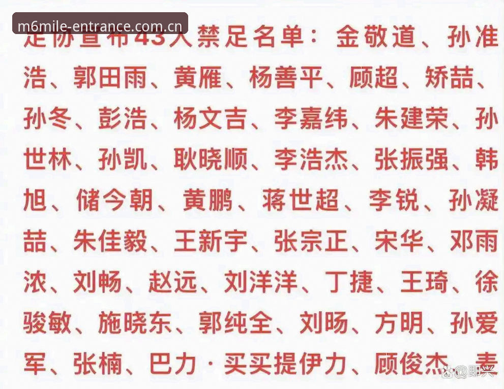 m6米乐下载地址 中国足协再掀反腐风暴,米乐体育用户如何解读这份67人禁足名单?